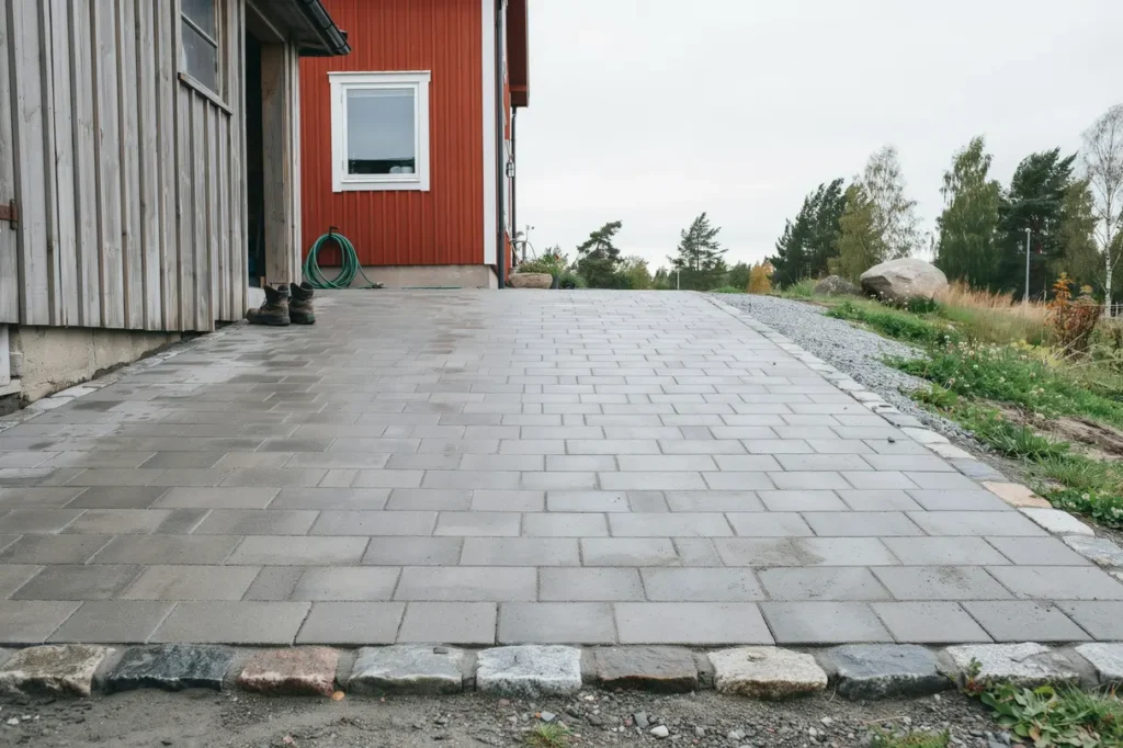marksten p uppfarten undvik vanliga misstag vid underarbete lutning och fogning